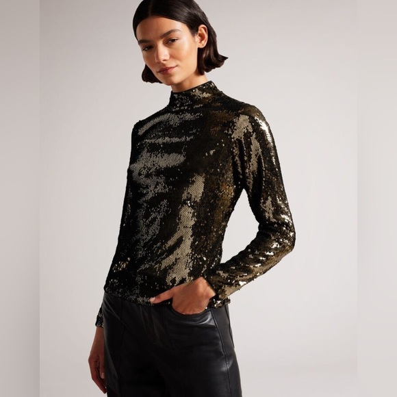 Ted Baker ~ Lovato Sequins Top - Picture 4 of 12